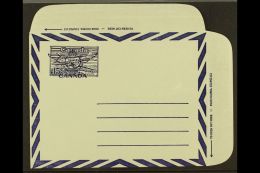 AEROGRAMME 1951 15c Blue On Grey Postal Stationery Air Letter With STAMP IMPRINT WRONG COLOUR IN UPPER LEFT CORNER... - Otros & Sin Clasificación