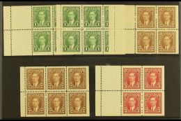 1937-38 Complete Set Of BOOKLET PANES, Comprising Both 1c, Both 2c & 3c, SG 357a/b, 358a/b & 359a, Fine... - Altri & Non Classificati