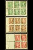 1935 BOOKLET PANES 1c Pane Of Six, 2c Pane Of Six, And 3c Pane Of Four + Two Labels, SG 341a, 342a, And 343a, Fine... - Altri & Non Classificati