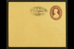 JAPANESE OCCUPATION - TENASSERIM 1942. 1a Brown On Amber Paper UNUSED, Revalidated Postal Stationery Cover,... - Birma (...-1947)