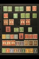 1866-99 VALUABLE MINT COLLECTION On A Stock Page. Includes 1866 Perf 12 1d (x4) And 6d (x3, Inc One On Toned... - British Virgin Islands