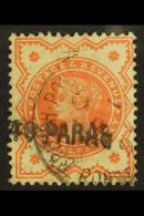 1893 40pa On ½d Vermilion, SG 7, With Broken Top To "S", Dated March 1st, Very Fine Used. For More Images,... - Britisch-Levant