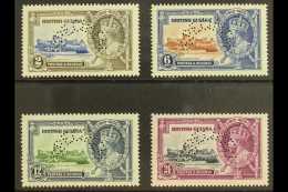 1935 Silver Jubilee Complete Perfin SPECIMEN Set, SG 301s/4s, Never Hinged Mint (4). For More Images, Please Visit... - Brits-Guiana (...-1966)