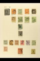 1863-1951 MINT & USED COLLECTION On Leaves, Inc 1863-76 1c Mint & Used Vals To 24c, 1881 "1" On 48c Stop... - Brits-Guiana (...-1966)