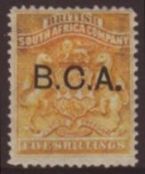 1891-95 5s Orange-yellow B.C.A. Opt'd, SG 12, Fine Mint Slightly Oxidized For More Images, Please Visit... - Nyasaland (1907-1953)