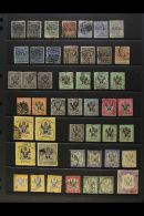 1891-1907 USED COLLECTION Presented On A Pair Of Stock Pages. Includes 1891-95 "B.C.A" Overprinted Section To 3s,... - Nyasaland (1907-1953)