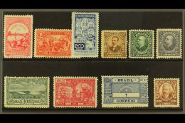 1908-1917 Complete Run Of Postage Issues, From 100r National Exhibition To 5000r Rodrigues Alves, Scott 189 To... - Sonstige & Ohne Zuordnung