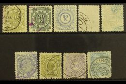 1884-88 Used Group With 20r (both Shades), 50r, 100r (both Shades), 300r, 500r, 700r (this With Fault), And... - Otros & Sin Clasificación