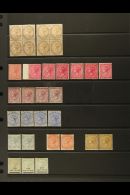 1880-1901 FINE MINT SELECTION On A Stock Page, Inc 1880 ½d Blocks Of 4 (x2), 1883-1904 1d (x7 Inc Two NHM... - Bermudas