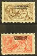 1914-15 2s 6d Deep Sepia And 5s Rose Carmine Waterlow Seahorses, SG 83/4, Very Fine Mint. (2 Stamps) For More... - Other & Unclassified