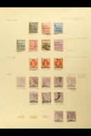1886 - 1961 EXTENSIVE COLLECTION Mint And Used With Many Complete Sets And Better Items Including 1885 Wmk CC To... - Andere & Zonder Classificatie