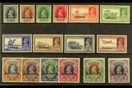 1938 - 1941 Geo VI Set Complete, SG 20/37, 15r Wmk Inverted, Very Fine And Fresh Mint. (16 Stamps) For More... - Bahrain (...-1965)