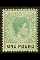 1938-52 1938-52 £1 Blue-green & Black Ordinary Paper, SG 157a, Fine Never Hinged Mint, Fresh. For More... - Other & Unclassified