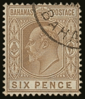 1906-11 6d Bistre-brown With MALFORMED "E" Variety, SG 74a, Very Fine Used. For More Images, Please Visit... - Otros & Sin Clasificación