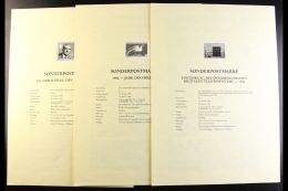 1986-1988 IMPERF BLACK PRINTS. All Different Collection Of Press Sheets, Each Bearing An Imperf Black Print Of The... - Otros & Sin Clasificación