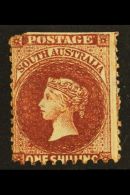 SOUTH AUSTRALIA 1870-3 1s Chestnut, Perf.10 Compound With Perf.11½-12½, SG 108, Unused, Cut Straight... - Other & Unclassified