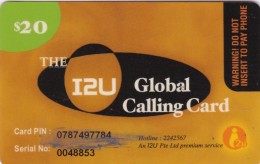 United States, PRE-US-0635, $20, The I2U Global Calling Card 2 Scans. - Altri & Non Classificati