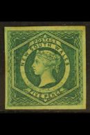 NEW SOUTH WALES 1854-59 5d Dull Green, Imperf, SG 88, Mint With A Large Part Of Original Gum And Four Good To... - Altri & Non Classificati