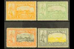 1914 WARRIOR AND VIEW BOGUS ISSUE 5pa, 10pa, 5pi And 2pi Mint Or Unused, Some Small Faults, Scarce. (4 Stamps) For... - Albania