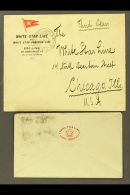 WHITE STAR LINE Great Britain 1887 Cover With Printed 'White Star Line, Ismay, Imrie & Co' On Flap Bearing 1d... - Ohne Zuordnung