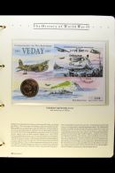 THE HISTORY OF WORLD WAR II 1989-1995 Collection Of Special FIRST DAY COVERS Housed In Four Dedicated Albums.... - Sin Clasificación