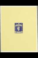 OMNIBUS "VICTORY" STAMP ESSAY An Attractive, Unadopted Design Bearing A KGVI Head, Deep Blue In Colour With A... - Zonder Classificatie