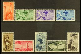 FOOTBALL ITALY 1934 World Soccer Championships, Sass S73, Very Fine Mint. (9 Stamps) For More Images, Please Visit... - Zonder Classificatie