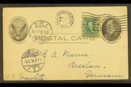 EARTHQUAKES USA 1906 (23 May) Uprated Postal Stationery Card To The  US Consulate At Breslau, Germany With San... - Unclassified