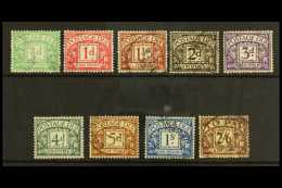 POSTAGE DUES 1924-31 Wmk Block Cypher Set SG D10/18 VFU (9) For More Images, Please Visit... - Other & Unclassified