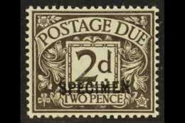 POSTAGE DUE 1914-22 2d Agate, SPECIMEN Ovpt SG D4s VFM For More Images, Please Visit... - Sonstige & Ohne Zuordnung