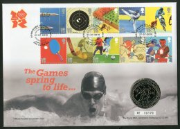 2010 £5 Countdown To London 2012 Coin Cover. Superb! For More Images, Please Visit... - Otros & Sin Clasificación