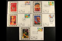 1989 Small Benham 'Silk' FDC Sets, BS5/43, VF. (39 Covers) For More Images, Please Visit... - Other & Unclassified