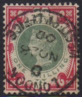 1900 1s Green & Carmine SG.214 VFU London C.d.s. For More Images, Please Visit... - Sonstige & Ohne Zuordnung