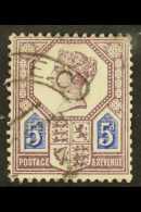 1887-92 5d Dull Purple And Blue (Die I), SG 207, Very Fine Used For More Images, Please Visit... - Andere & Zonder Classificatie