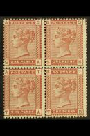 1880-81 1d Venetian Red, SG 166, Block Of Four NHM. For More Images, Please Visit... - Other & Unclassified