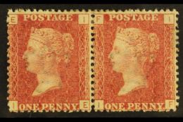 1858-79 1d Rose-red Plate 145,SG 43,fine Mint Horiz PAIR (2) For More Images, Please Visit... - Sonstige & Ohne Zuordnung