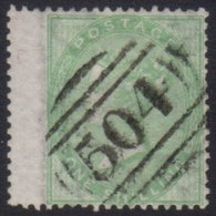 1855-7 1s Pale Green SG.73, Used With Clear & Full "504" Numeral For More Images, Please Visit... - Other & Unclassified