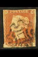 1841 1d Red-brown 'RL', SG 8, Used, 'Norwich' MX Cancel, 3 Margins For More Images, Please Visit... - Sonstige & Ohne Zuordnung