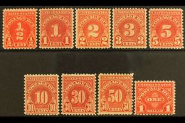 POSTAGE DUE 1931-36 Set (Sc J79/87, SG D702/10) NHM. (9) For More Images, Please Visit... - Sonstige & Ohne Zuordnung