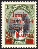 1934 50K On 100K Black & Olive-green, Michel 979, Fine Mint For More Images, Please Visit... - Sonstige & Ohne Zuordnung