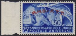 ZONE A 1949 50L Blue UPU With "75c" Variety, Sassone 40a, NHM For More Images, Please Visit... - Sonstige & Ohne Zuordnung
