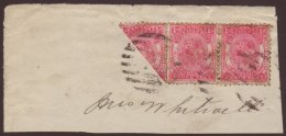 1892 1d Bright Rose Pair & BISECT Used On Large Piece,SG 10a&10b For More Images, Please Visit... - Tonga (...-1970)