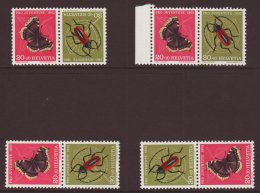 1953 Pro Juventute T-b & S-ten. Pairs (Zum K14 & Z39/41) NHM. (4) For More Images, Please Visit... - Other & Unclassified