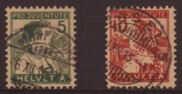 1915 Pro - Juventute Set, Mi 128/9, SG J 1a/2, Fine Used (2) For More Images, Please Visit... - Altri & Non Classificati