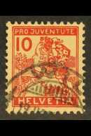 1915 "Pro Juventute" 10c Girl From Lucerne (Mi 129, SG J2) VFU. For More Images, Please Visit... - Otros & Sin Clasificación