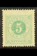 1872 5 Ore Blue-green, P 14, Mi 19A, SG 18, Mint. Thin, Cat €380 For More Images, Please Visit... - Other & Unclassified