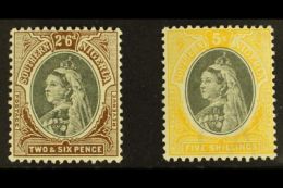 1901 QV 2s6d And 5s, SG 7/8, VFM. (2) For More Images, Please Visit... - Nigeria (...-1960)