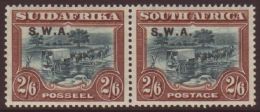 1927 2s 6d Bi-lingual Pair Ovptd "S.W.A.", SG 65 VfM. For More Images, Please Visit... - Africa Del Sud-Ovest (1923-1990)