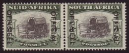 OFFICIAL 1950-54 Black & Deep Yellow-green, SG O50a, NHM Pair. For More Images, Please Visit... - Non Classificati