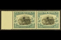 1947-54 5s Black & Pale Blue-green, SG 122, Marginal Pair NHM. For More Images, Please Visit... - Ohne Zuordnung